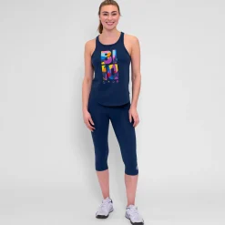 New Twiggy Chill Tank Top Women - Dark Blue, Multicoloured Tops