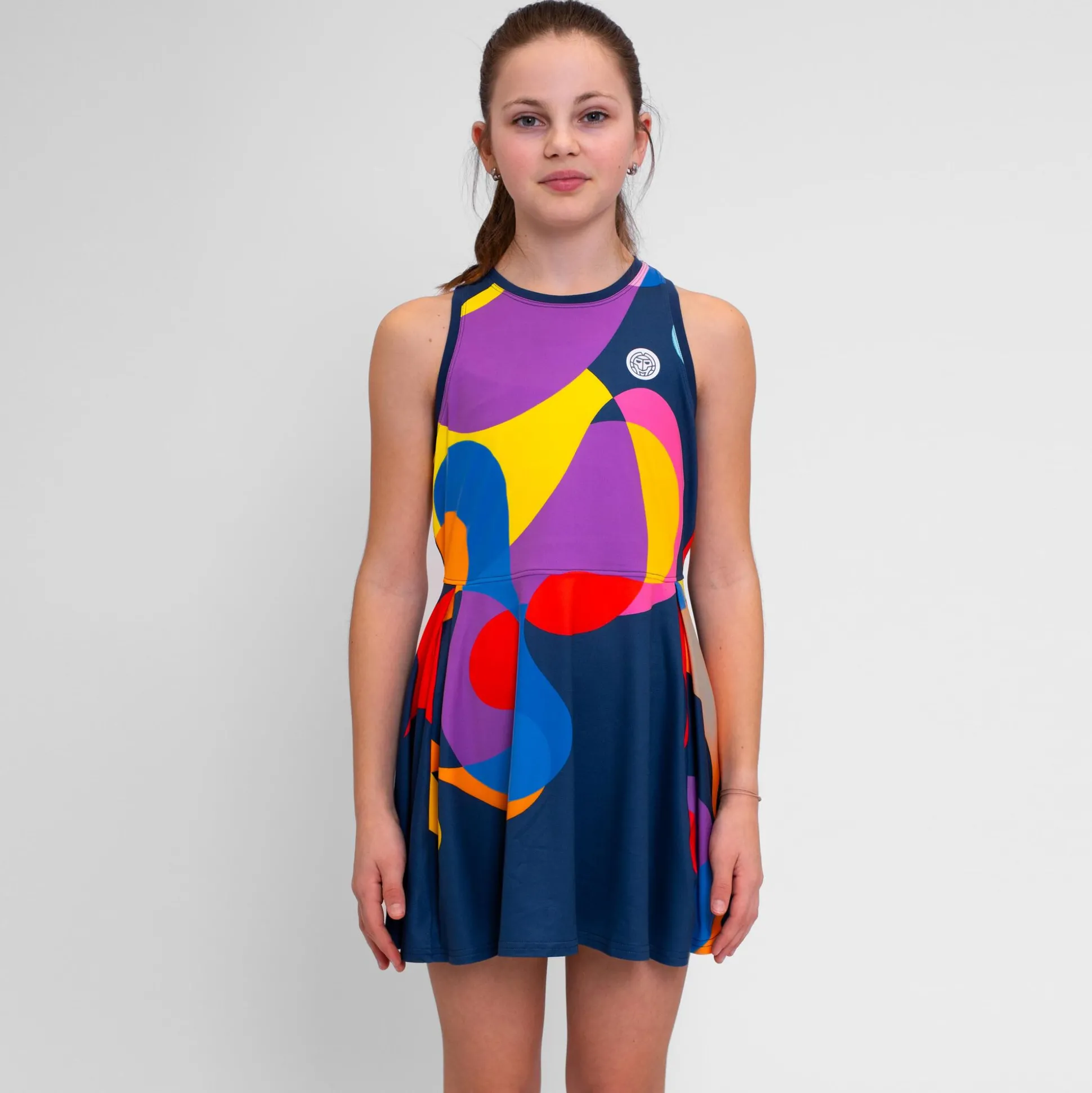 Outlet Twiggy Dress Girls - Dark Blue, Multicoloured Dresses