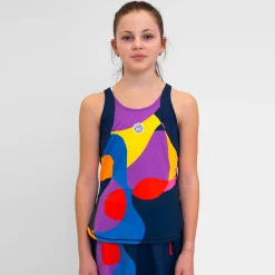 Best Twiggy Tank Top Girls - Dark Blue, Multicoloured Tops