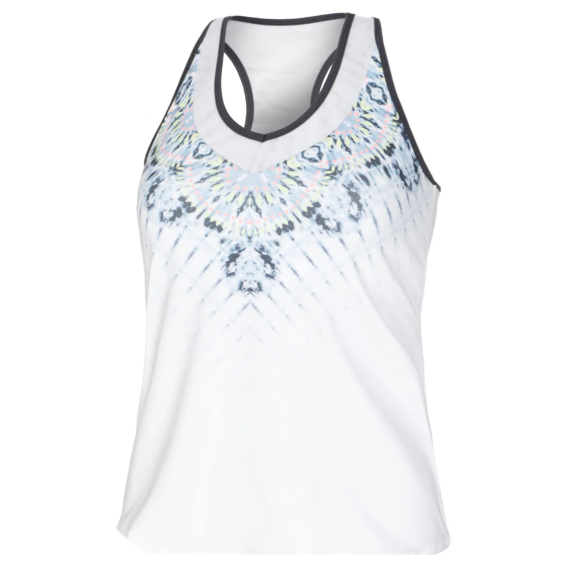 Online Tye Dye Groove Tank Top Women - White, Blue Tops