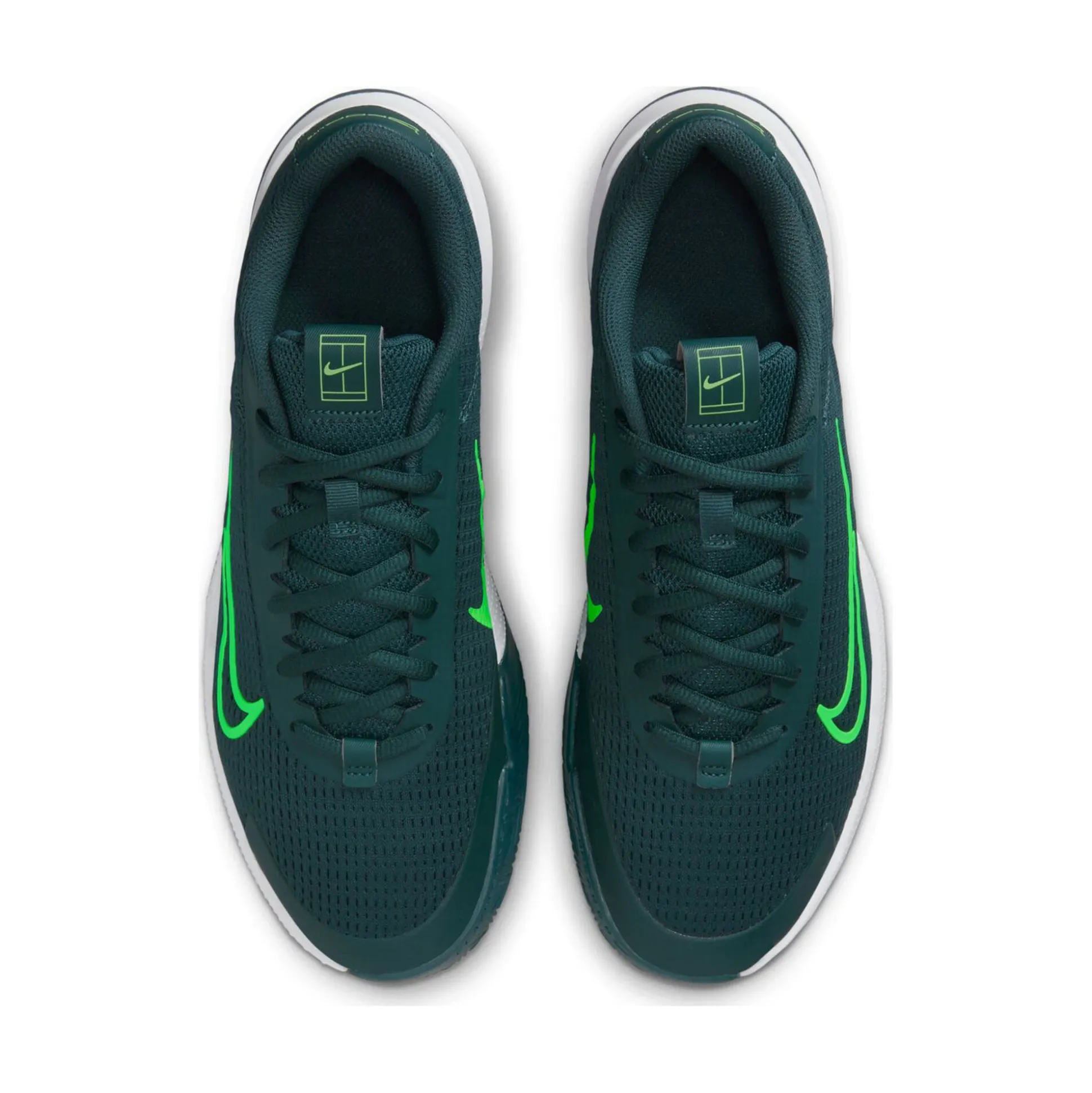 Fashion Vapor Lite 2 Clay Court Shoe Kids - Dark Green, Neon Green Clay Court Shoes