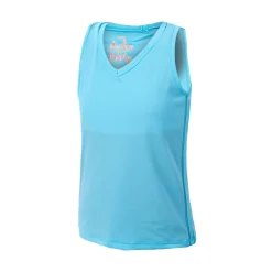 Best Sale V-Neck Cutout Tank Top Girls - Light Blue Tops