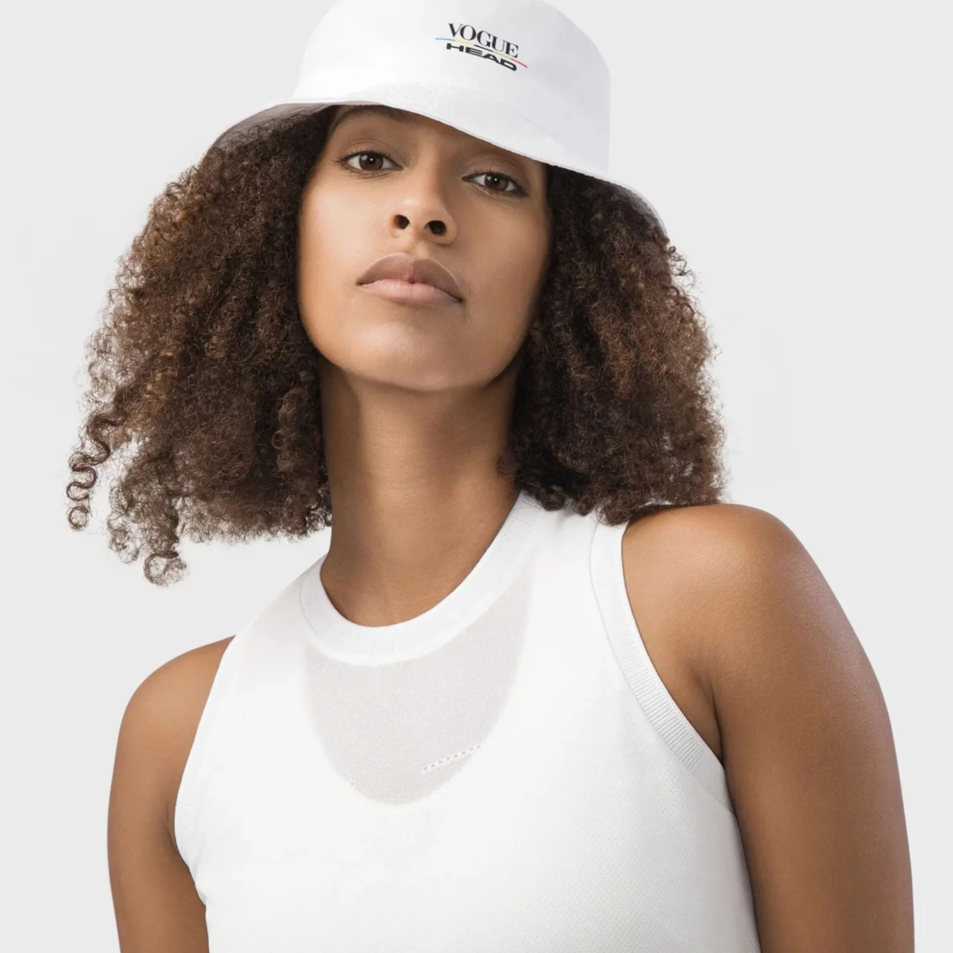 Fashion Vogue Tank Top Women - White, Multicoloured Tops