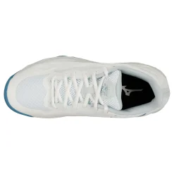 Clearance Wave Enforce Court Clay Court Shoe Women - White, Blue Clay Court Shoes
