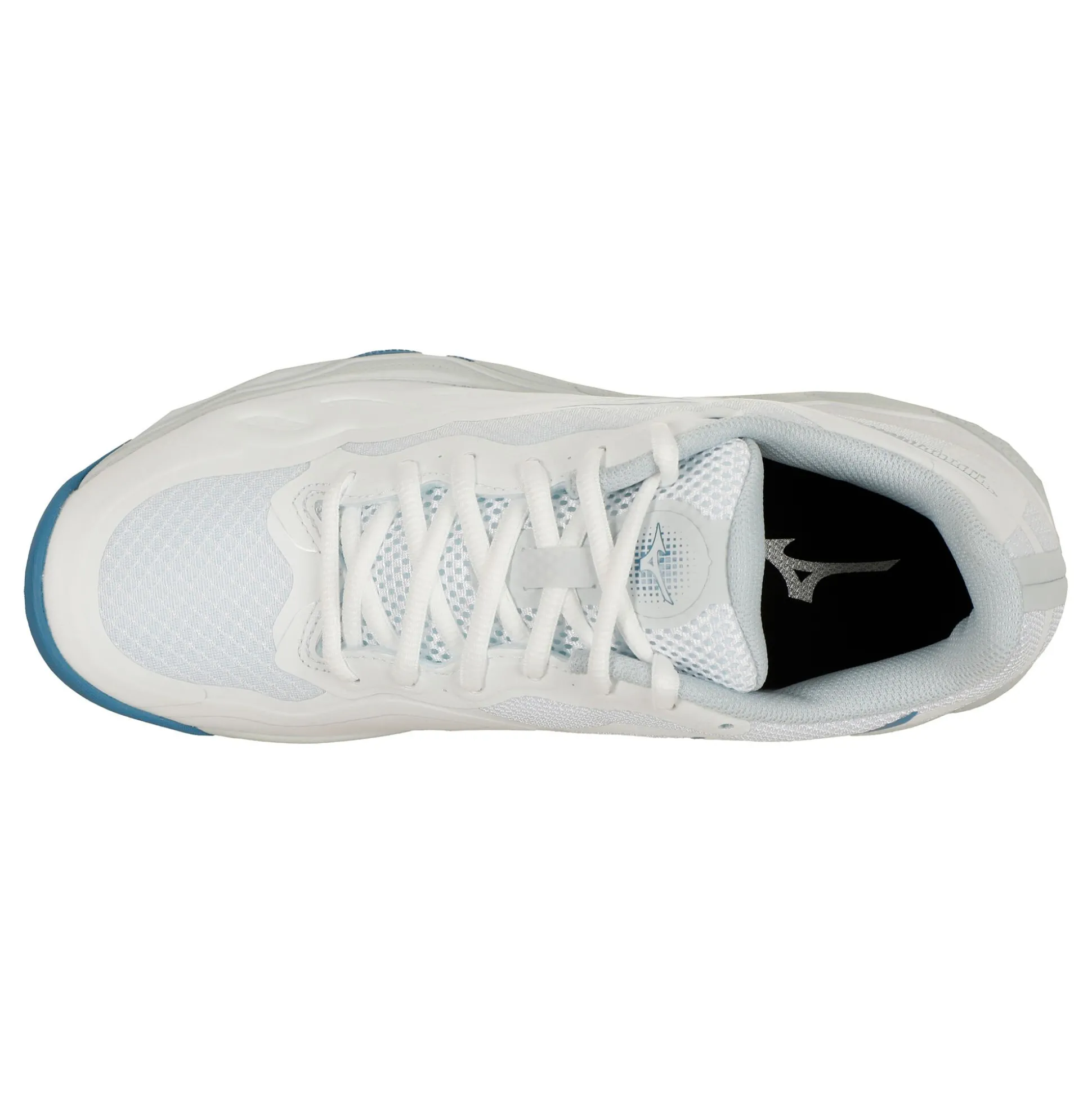 Clearance Wave Enforce Court Clay Court Shoe Women - White, Blue Clay Court Shoes