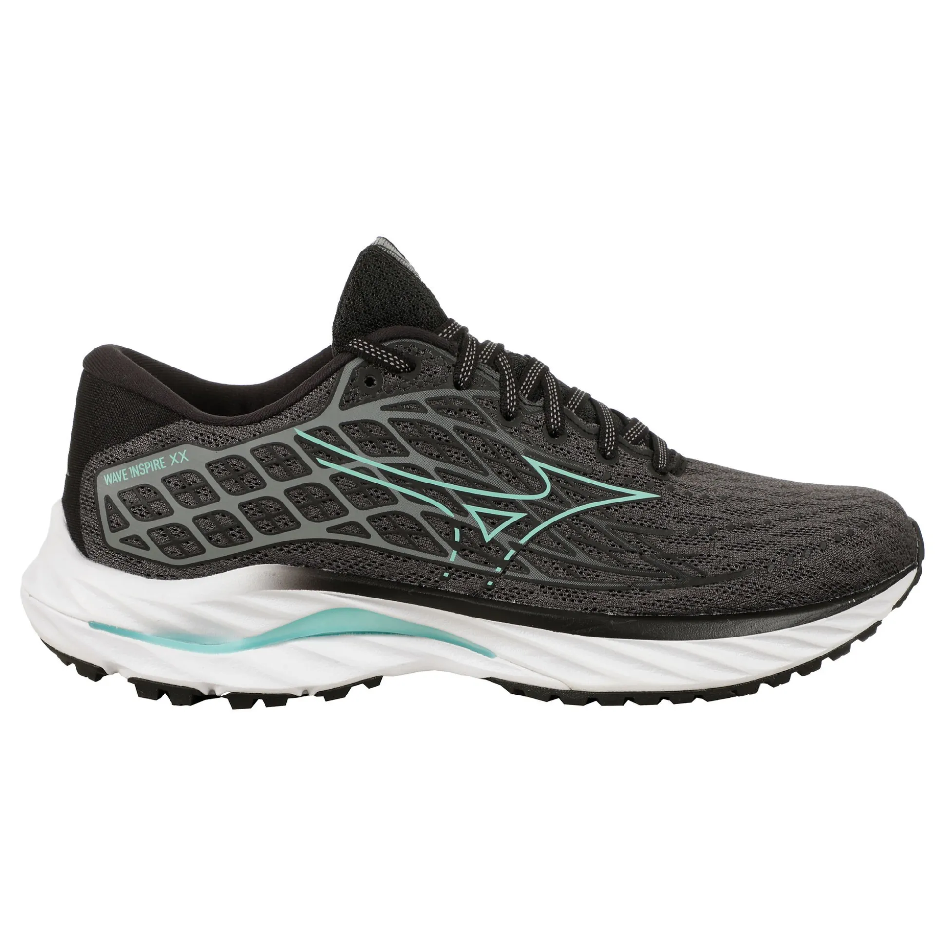 Store Wave Inspire 20 Stability Running Shoe Women - Black, Turquoise Running Shoes