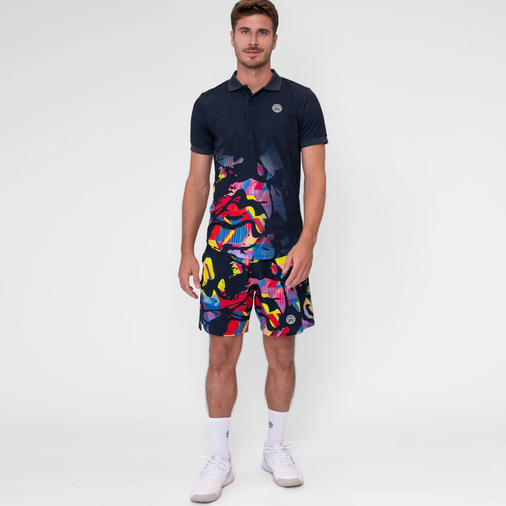 New Wild Arts Polo Men - Dark Blue, Multicoloured Shirts