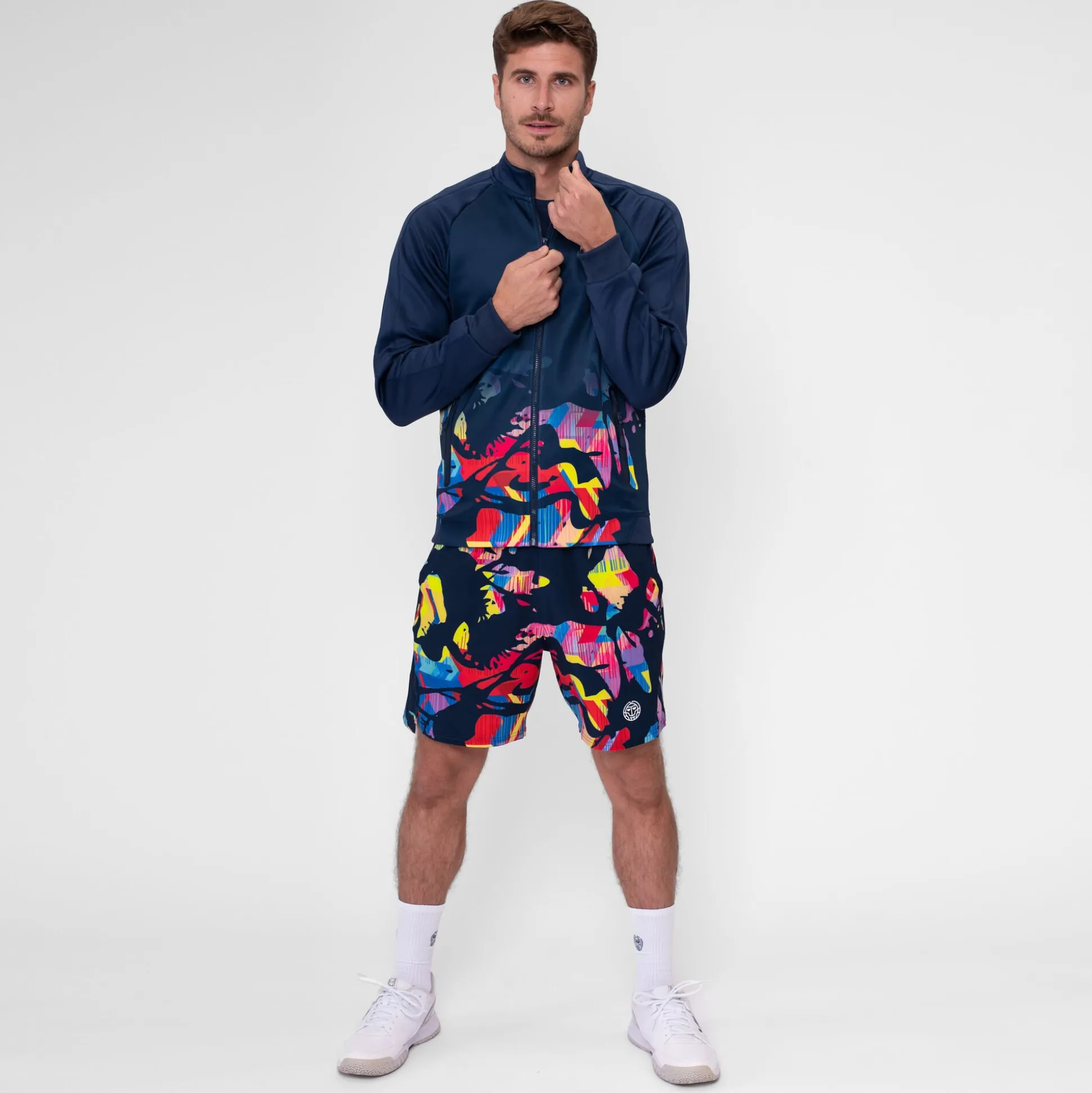 Outlet Wild Arts Printed Training Jacket Men - Dark Blue, Multicoloured Jackets