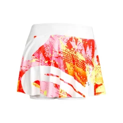 Outlet Wild Arts Printed Wavy Skirt Women - White, Multicoloured Skirts