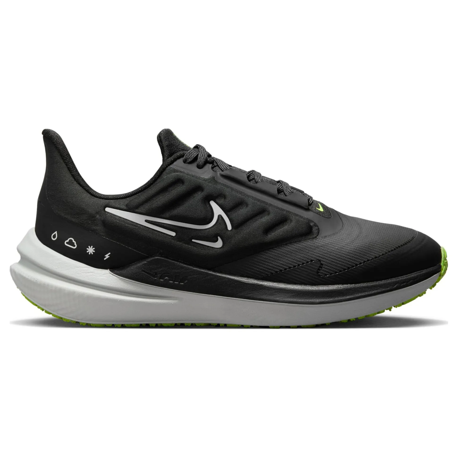 Clearance Winflo 9 Shield Neutral Running Shoe Women - Black, White Running Shoes