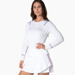 Cheap Winning Streak Long Sleeve Women - White Shirts