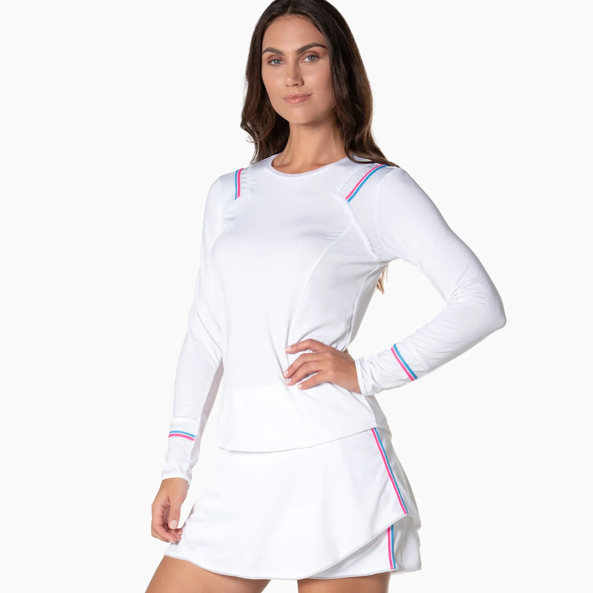 Cheap Winning Streak Long Sleeve Women - White Shirts