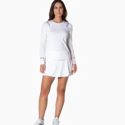 Cheap Winning Streak Long Sleeve Women - White Shirts