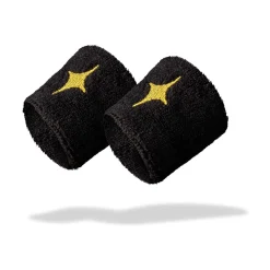 Discount Wristband 2 Pack - Black, Gold Accessories