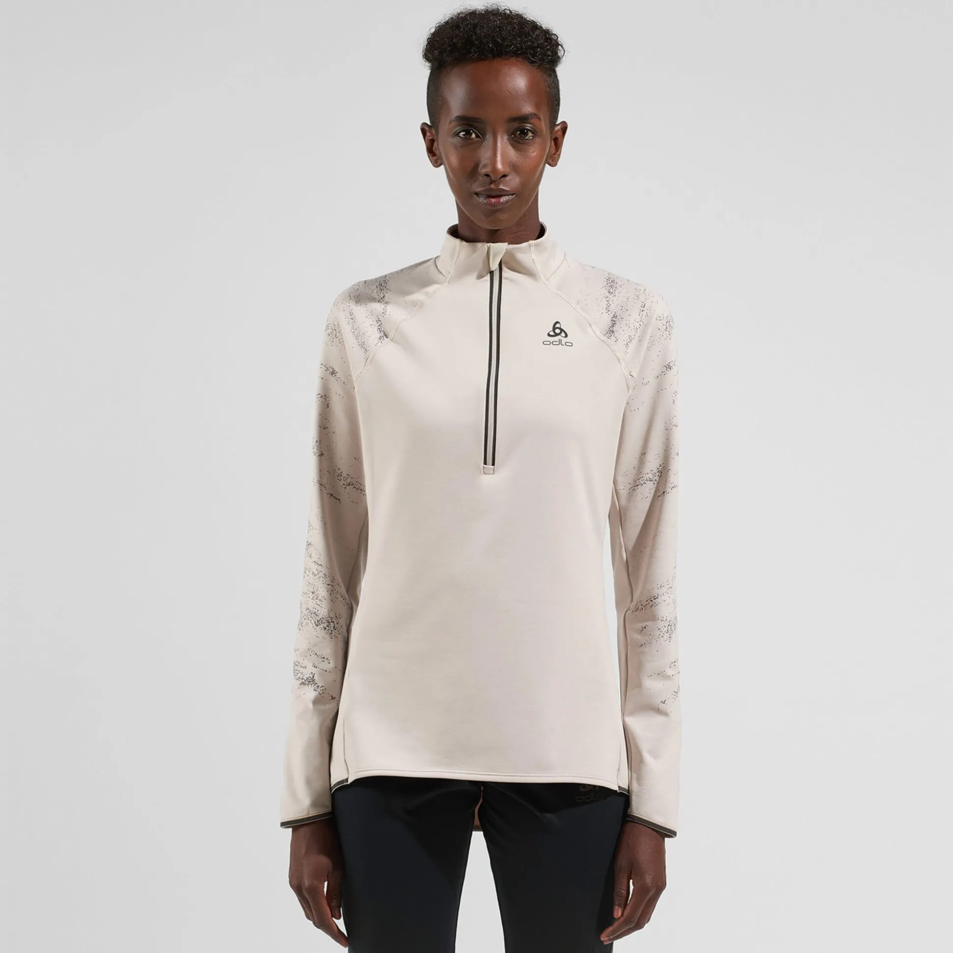 Shop Zeroweight Ceramiwarm Reflective Mid Layer Half-Zip Running Top Women - Running Clothing