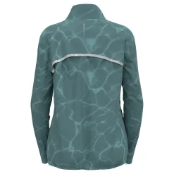 Outlet Zeroweight Print Running Jacket Women - Blue Grey Running Clothing